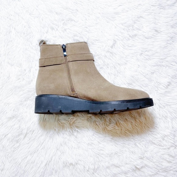 Franco Sarto Meridian Suede Brown Platform Boots SZ9 - Picture 4 of 11